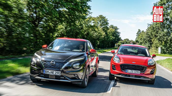 issan Juke Hybrid vs Ford Puma:    